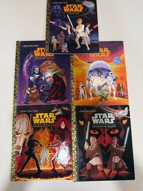 A Little Golden Book Star Wars Saga Books set of 5